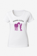 T-SHIRT "Mama luzak" Biały